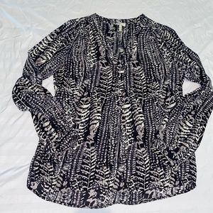 Joie Silk long sleeve patterned Blouse